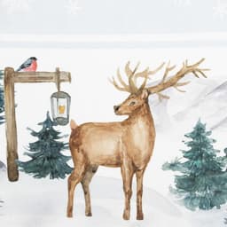 Скатерть на стол с салфетками «Этель» Forest animals: скатерть 150×220±3 см с ГМВО, салфетки 40×40 см - 12 шт.