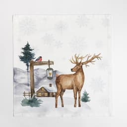 Скатерть на стол с салфетками «Этель» Forest animals: скатерть 150×220±3 см с ГМВО, салфетки 40×40 см - 12 шт.