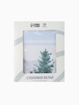 Скатерть на стол с салфетками «Этель» Forest animals: скатерть 150×110±2 см с ГМВО, салфетки 40×40 см - 4 шт.