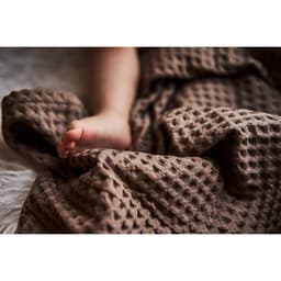 Полотенце - уголок вафельное «Крошка Я» Boho 120×120 см, хлопок 100%, мокко
