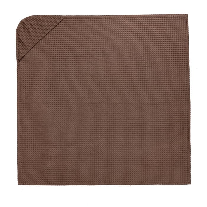Полотенце - уголок вафельное «Крошка Я» Boho 120×120 см, хлопок 100%, мокко
