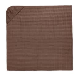 Полотенце - уголок вафельное «Крошка Я» Boho 120×120 см, хлопок 100%, мокко