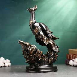 Подставка для бутылки «Павлин», чёрная, 16×14×37 см