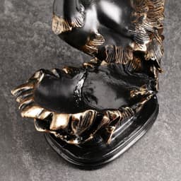 Подставка для бутылки «Павлин», чёрная, 16×14×37 см