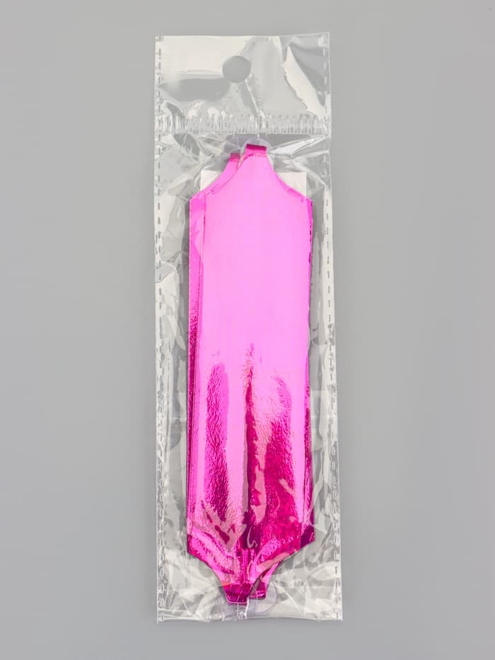 Подарочный бант - шар №3 голография, розовый, для упаковки подарков