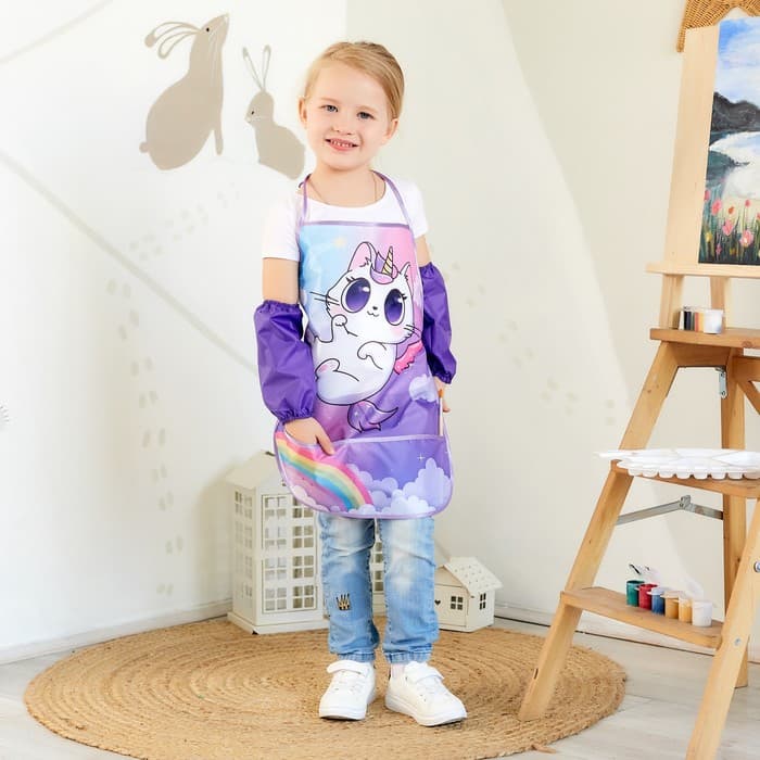 Фартук детский с нарукавниками «Этель. Котик», 49×39 см