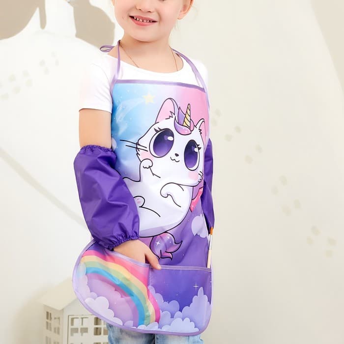 Фартук детский с нарукавниками «Этель. Котик», 49×39 см