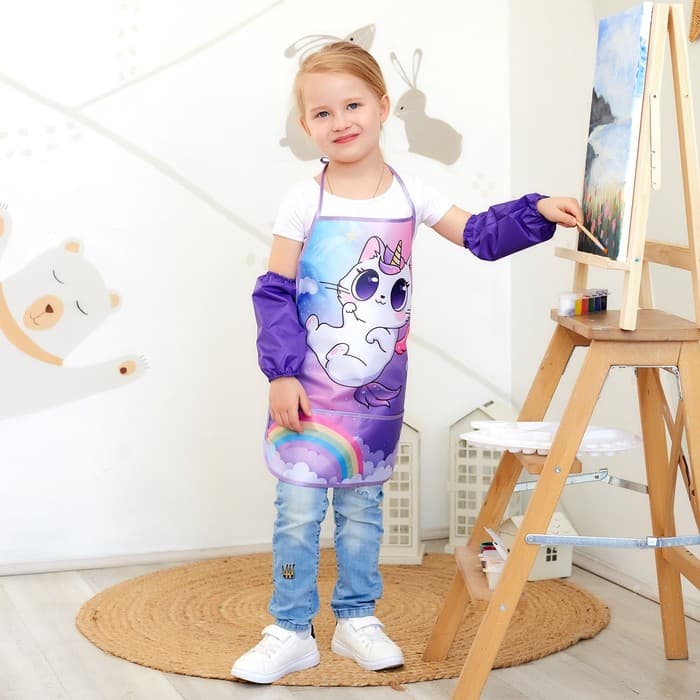 Фартук детский с нарукавниками «Этель. Котик», 49×39 см