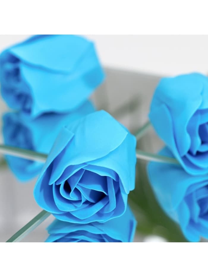 Мыльные розочки, синие, набор 6 шт., в коробке
