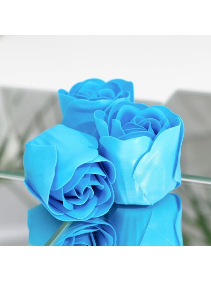 Мыльные розочки, синие, набор 6 шт., в коробке