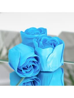 Мыльные розочки, синие, набор 6 шт., в коробке