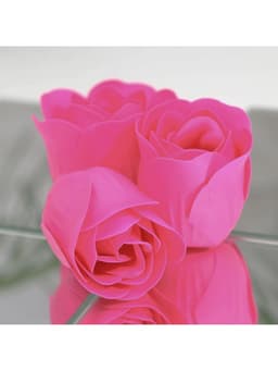 Мыльные розочки, фуксия, набор 9 шт., в коробке