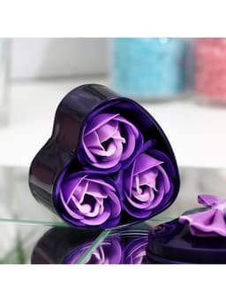 Мыльные розочки, трёхцветные, набор 3 шт., в коробке