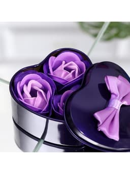 Мыльные розочки, трёхцветные, набор 3 шт., в коробке