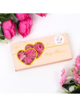 Мыльные розы в коробке, розовые, набор 10 шт., в коробке
