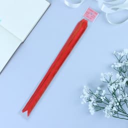 Подарочный Бант - бабочка №1.8 «Золотые полосы», красный, для упаковки подарков