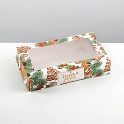 Коробка подарочная новогодняя, складная 20×12×4 см «Уютного нового года»