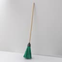 Метла полипропиленовая, с берёзовым черенком, бесфланцевая, МИКС