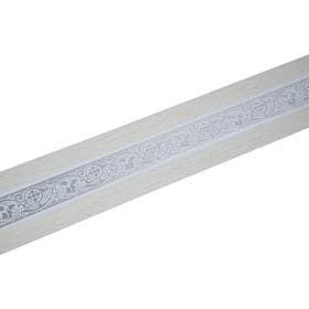 Декоративная планка «Грация», длина 350 см, ширина 7 см, цвет серебро/белёный дуб