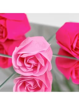 Мыльные розы, фуксия и розовые, набор 4 шт., в коробке