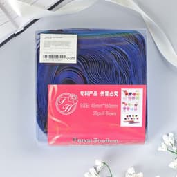 Подарочный бант - шар №5 металлик, синий, для упаковки подарков