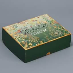 Упаковка для кондитерских изделий «С Новым годом», 20×17×6 см
