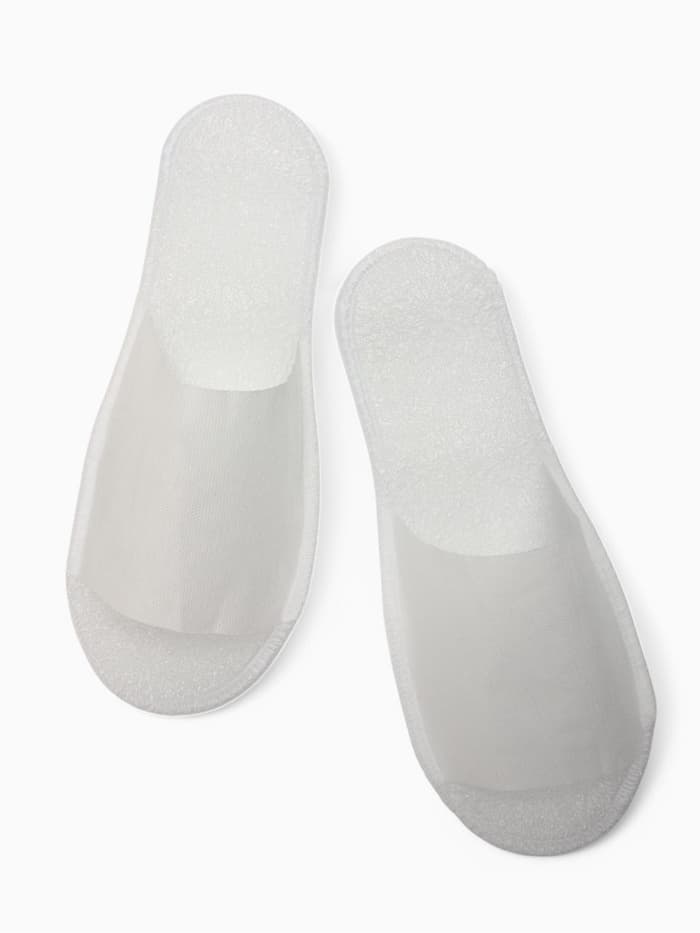 Тапочки одноразовые, антикризисные, подошва 4 мм, белые, 42 р.