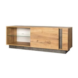 Тумба ТВ Арчи 10.85, 1300×413×461, цвет дуб золотой / камень тёмный