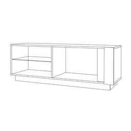 Тумба ТВ Арчи 10.85, 1300×413×461, цвет дуб золотой / камень тёмный