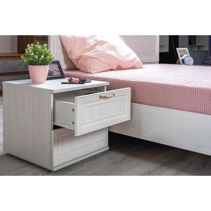 Тумба прикроватная «Бьянка 1203» 450×452×438 мм, цвет ясень анкор светлый