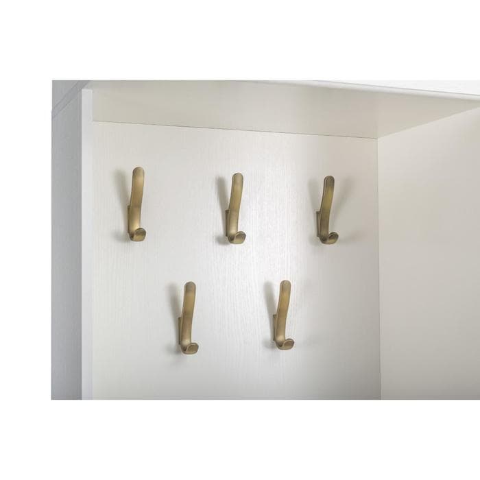 Прихожая «Ливерпуль 13.21», с вешалкой, 1001×414×2203 мм, цвет белый/ясень ваниль