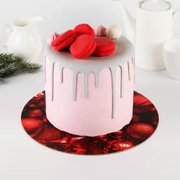 Подложка новогодняя под торт усиленная «С Новым годом», 28 см, 2 мм