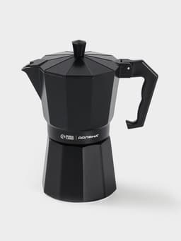 Кофеварка гейзерная Доляна Alum black, на 6 чашек, 300 мл, алюминий, чёрная
