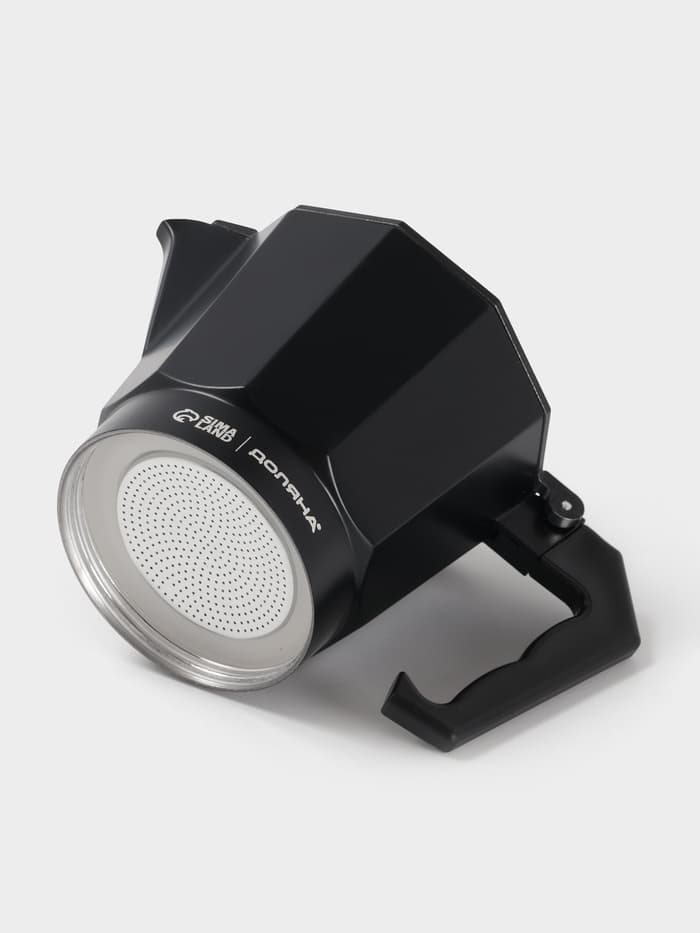 Кофеварка гейзерная Доляна Alum black, на 6 чашек, 300 мл, алюминий, чёрная