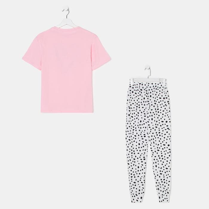 Пижама женская (футболка, брюки) KAFTAN Heart, размер 48-50