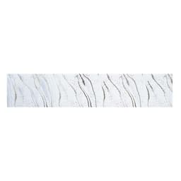 Кухонный фартук на стену «Плитка Рецциато 543», 3000×600 мм, цвет металлик/белый