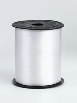 Лента упаковочная простая, матовая, белая, 0.5 см × 225 м