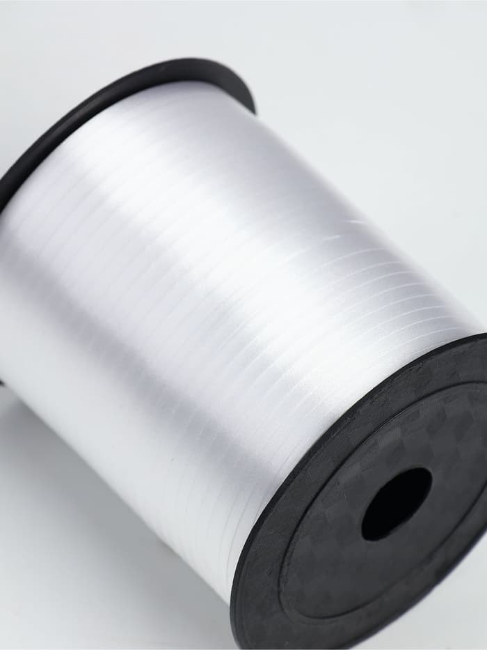 Лента упаковочная простая, матовая, белая, 0.5 см × 225 м