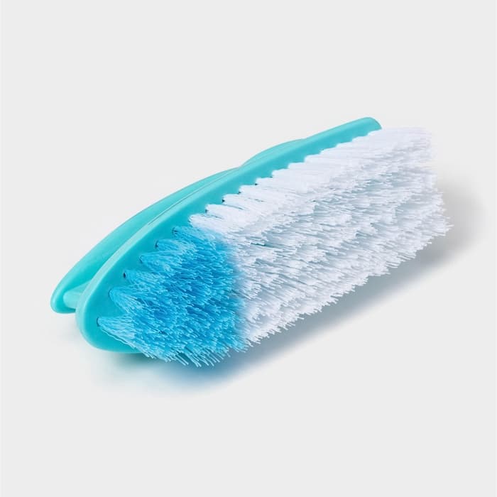 Щётка утюжок для уборки «Дельта», с ручкой, жёсткая щетина, пластик, 15×5.5×7.5 см, МИКС