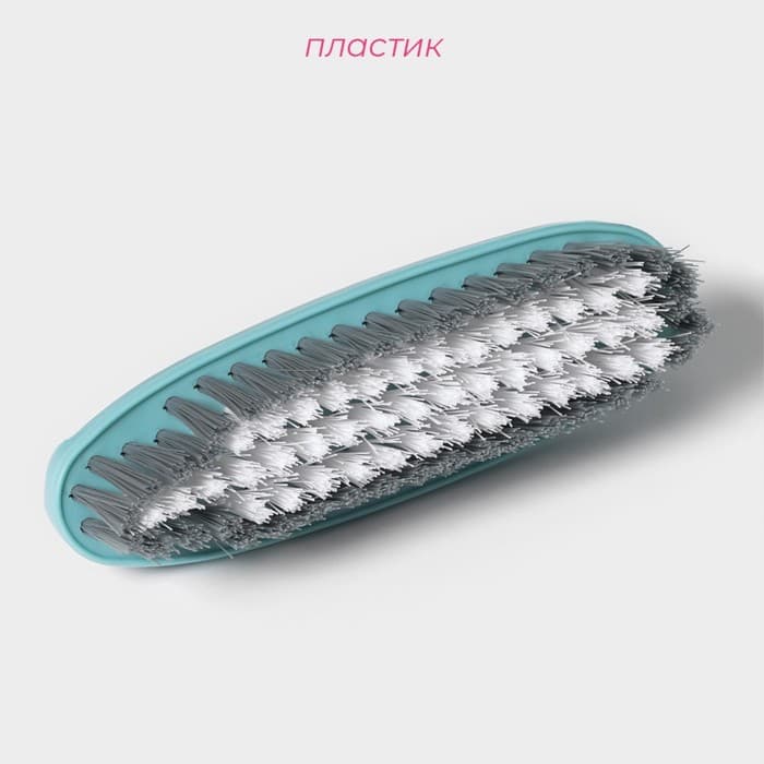 Щётка утюжок для уборки Доляна «Дельта», жёсткая щетина, цельная ручка, 16×5×6.5 см, цвет МИКС