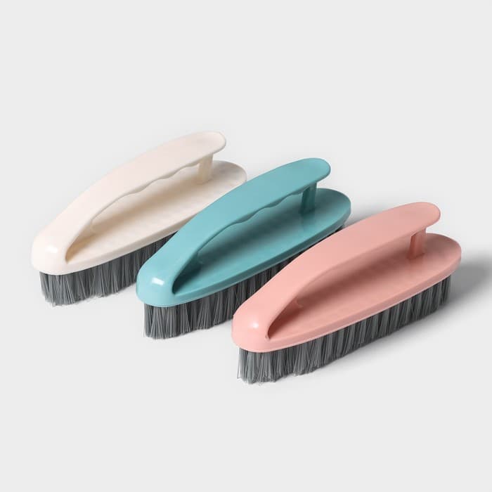 Щётка утюжок для уборки Доляна «Дельта», жёсткая щетина, цельная ручка, 16×5×6.5 см, цвет МИКС