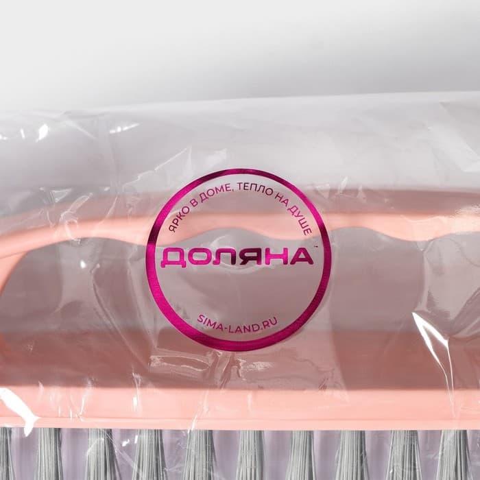 Щётка утюжок для уборки Доляна «Дельта», жёсткая щетина, цельная ручка, 16×5×6.5 см, цвет МИКС