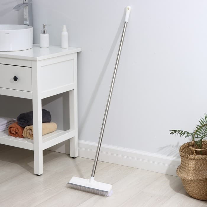 Щётка для подметания пола с водосгоном Доляна, черенок из нержавеющей стали, 28×6.5×117 см