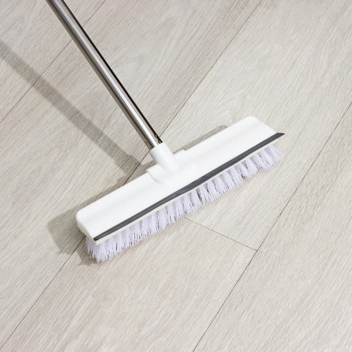 Щётка для подметания пола с водосгоном Доляна, черенок из нержавеющей стали, 28×6.5×117 см