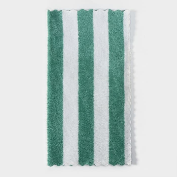 Салфетка для уборки Доляна «Полоски», микрофибра махровая, 30×30 см, МИКС