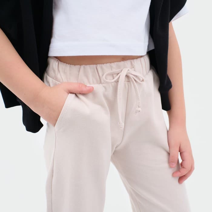 Брюки детские KAFTAN: Unicorn, бежевые, рост 98-104 см