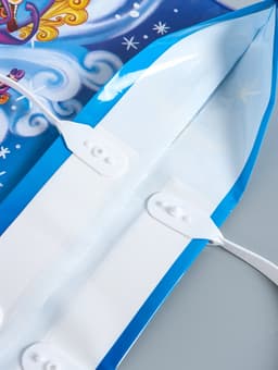 Пакет подарочный новогодний «Ночка», полиэтиленовый с пластиковой ручкой, 40×44 см