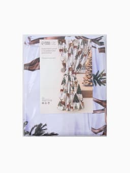 Шторы для кухни с подхватами «Сказочный лес» 145×180 см - 2 шт., габардин