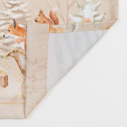 Комплект штор для кухни с подхватами «Этель» Christmas forest, 2 шт., бежевые, 145×180 см