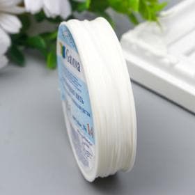 Резинка для бисера Gamma d=1 мм 18 м ± 0.9 м №14 белый